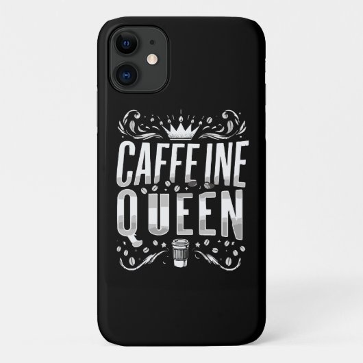 caféïne koningin Case-Mate iPhone case (Achterkant)