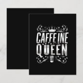 cafeïne koningin informatiekaartje (Voorkant / Achterkant)