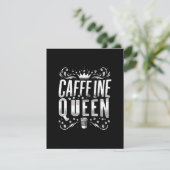 cafeïne koningin informatiekaartje (Staand voorkant)