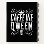caféïne koningin notitieboek (Achterkant)