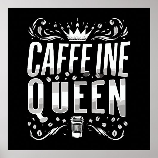 cafeïne koningin poster (Voorkant)
