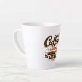 Cafeïne laden… Even wachten Latte Mok (Linkerhoek)