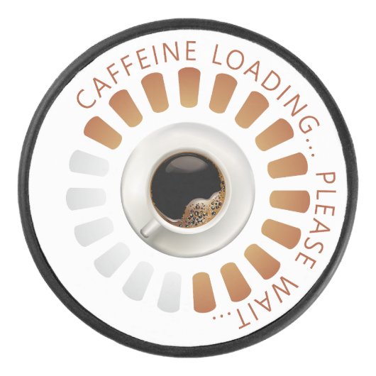 Cafeïne laden hockey puck (Voorkant)