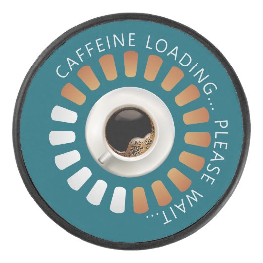 Cafeïne laden hockey puck (Voorkant)