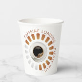 Cafeïne laden papieren bekers (Voorkant)