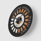 Cafeïne laden ronde klok (Hoek)