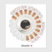 Cafeïne laden sticker (Vel)