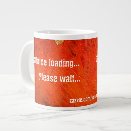 Cafeïne laden Terracotta mok (Links)