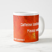 Cafeïne laden Terracotta mok (Voorkant rechts)