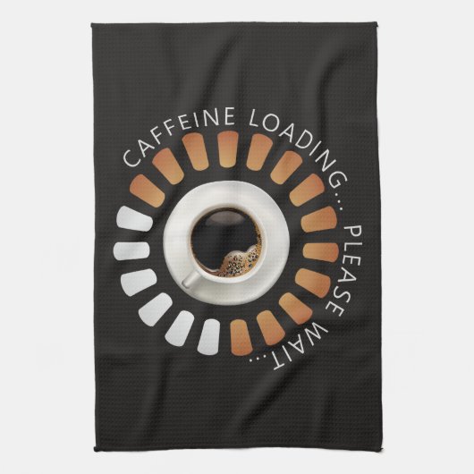 Cafeïne laden theedoek (Verticaal)