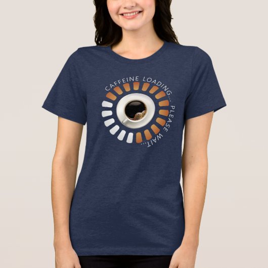 Cafeïne laden Tri-Blend shirt (Voorkant)