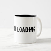 Cafeïne laden... tweekleurige koffiemok (Voorkant rechts)