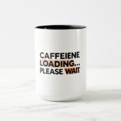Cafeïne laden wacht koffie Mok (Midden)