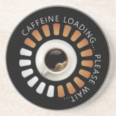 Cafeïne laden zandsteen onderzetter (Voorkant)