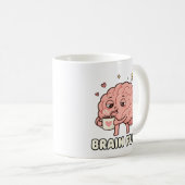 Cafeïne liefhebber brein koffiemok (Voorkant rechts)