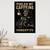 Cafeïne Lovers United Poster (Keuken)
