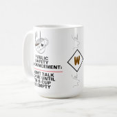 Cafeïne meme & grap Mok | Grappig Koffie Liefhebbe (Voorkant links)