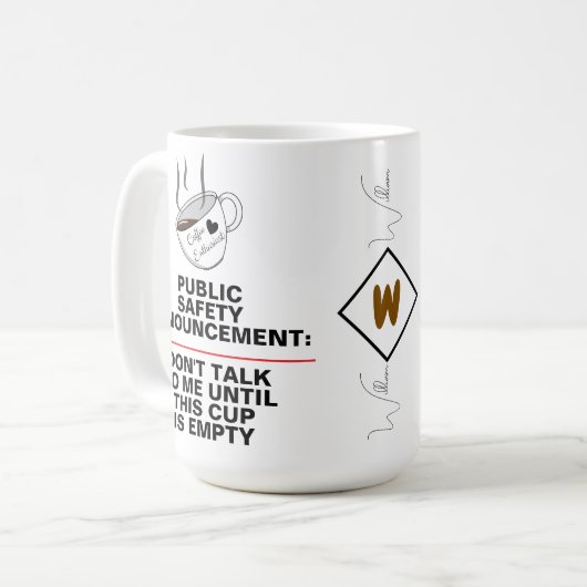 Cafeïne meme & grap Mok | Grappig Koffie Liefhebbe (Voorkant links)