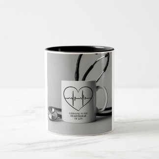 Cafeïne met een hartslag: Stethoscoop Mok