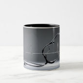 Cafeïne met een hartslag: Stethoscoop Mok (Center)