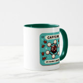 Cafeïne: mijn favoriete element! mok (Voorkant rechts)