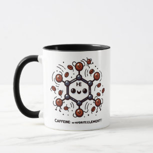 Cafeïne: mijn favoriete element! mok