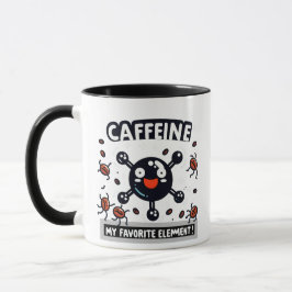 Cafeïne: mijn favoriete element! mok