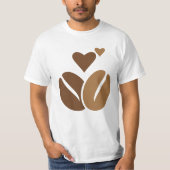 Cafeïne Molecule T-Shirt Koffie Lover Chemie (Voorkant)