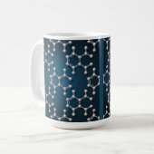 Cafeïne Moleculen Klassieke Koffiemok (Voorkant links)
