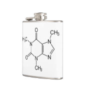 Cafeïne Molecuul Chemie Koffie Atomen Heupfles (Links)