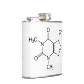 Cafeïne Molecuul Chemie Koffie Atomen Heupfles (Rechts)