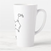 Cafeïne Molecuul Chemie Koffie Atomen Latte Mok (Rechts)