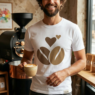 Cafeïne Molecuul T-shirt Koffieliefhebber Scheikun
