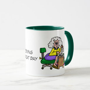 Cafeïne + Naaien Quilten Koffie Mok