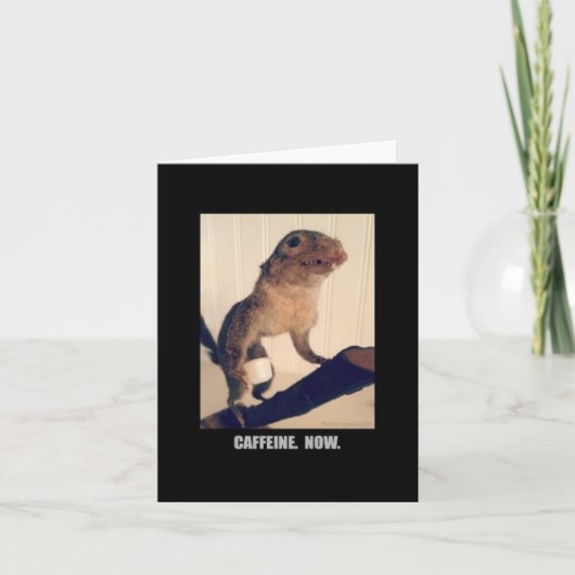 Cafeïne. Nu. Kaart (Voorkant)