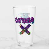 CAFEÏNE-OCTOPUS GLAS (Voorkant)