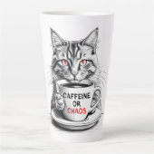Cafeïne of Chaos Kat Koffie Liefhebber Mok (Voorkant)