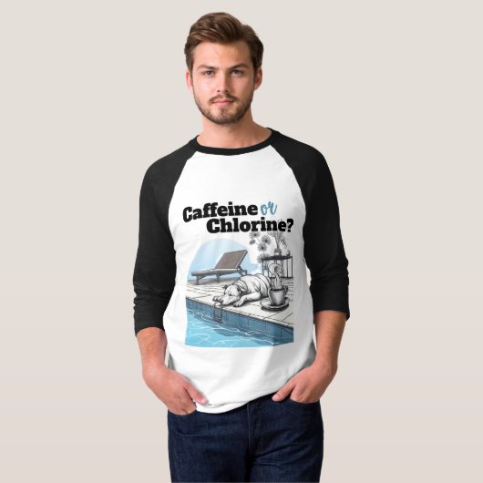 Cafeïne of chloor t-shirt (Voorkant volledig)