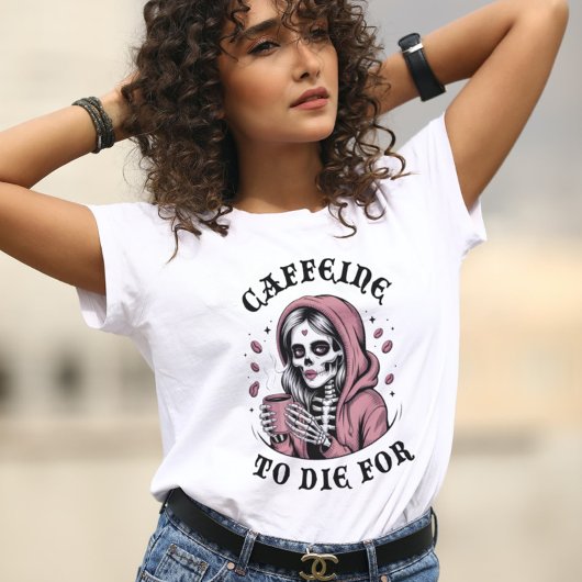 Cafeïne om voor te sterven Tri-Blend shirt