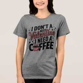 Cafeïne over liefde: gezellig T-shirt