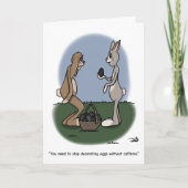 Cafeïne Paas Wenskaart Kaart (Voorkant)