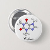 Cafeïne Ronde Button 5,7 Cm (Voorkant /achterkant)