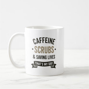 Cafeïne Schoonmakers Levens Redden Verpleegster Ci Koffiemok