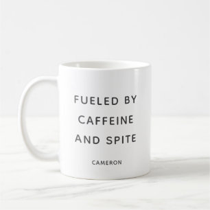 Cafeïne Spite Snarky Sarcastische Humor Gepersonal Koffiemok
