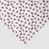 Cafeïne verslaafde Waterverf koffiebonen patroon Tissuepapier (Detail)