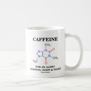 Cafeïne Voor Een Waarschuwde Ochtend, Middag En Na Koffiemok