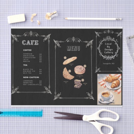 Cafeïnebewegwijzering decoupage tissuepapier (Craft)