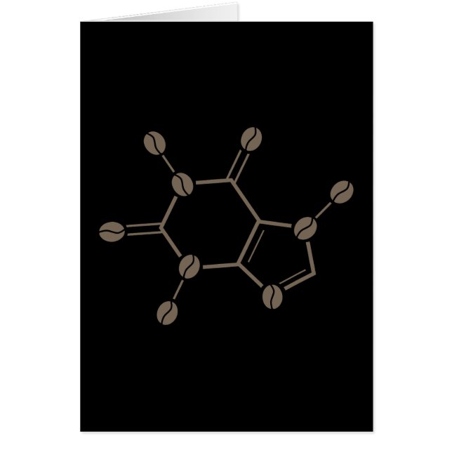 cafeïnebonenmolecule (Voorkant)