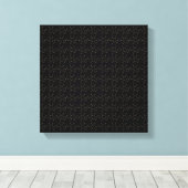cafeïnebonenmolecule canvas afdruk (Insitu (Houten vloer))