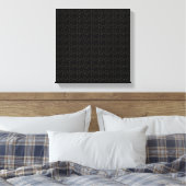 cafeïnebonenmolecule canvas afdruk (Insitu (Slaapkamer))